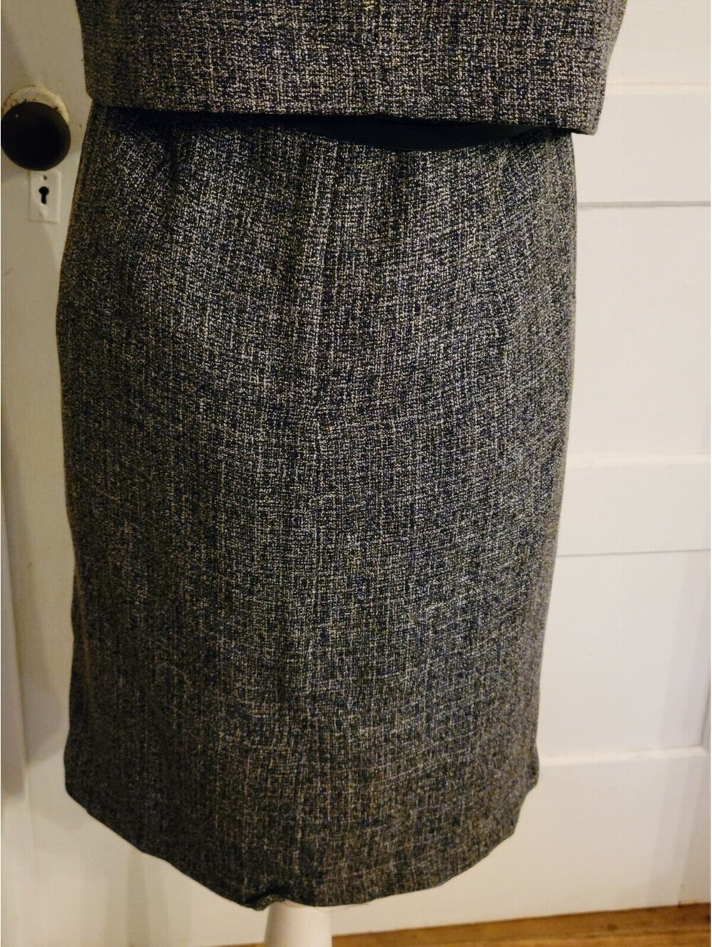 Danny & Nicole Navy/White Tweed Women's Dress W/belt & Blazer Set 10P - Picture 9 of 9